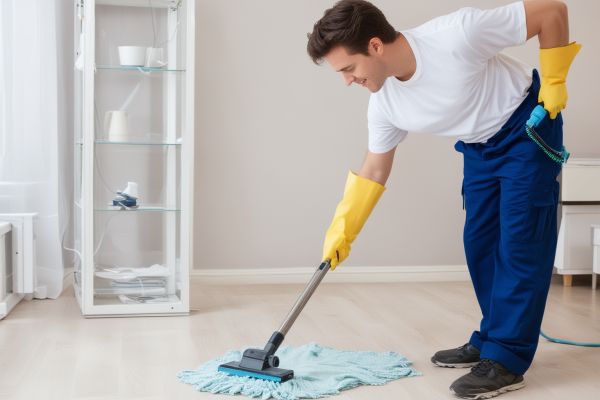 Deep cleaning service with professional equipment and supplies