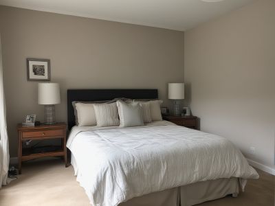 Bedroom after cleaning - tidy and serene