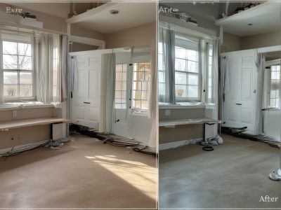 After - rental property after professional move-out cleaning