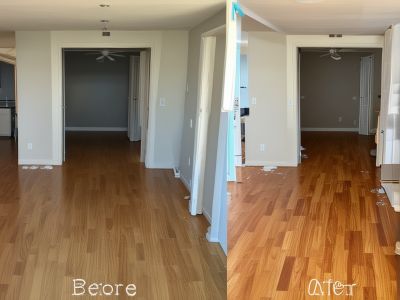 Before - rental property before move-out cleaning