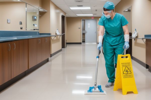 Medical facility cleaning service