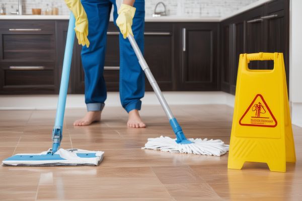 Professional residential home cleaning service with modern equipment